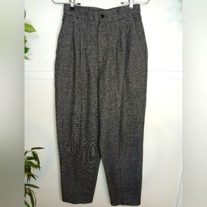 Vintage :: Savion Vintage Gray Pleated High Waist Pants Size 8